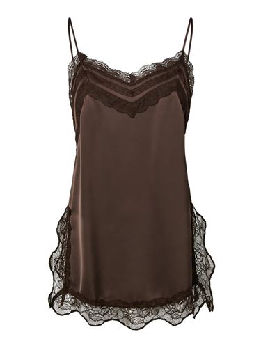 Toppar - Yasfrankie strap top – Chocolate brown