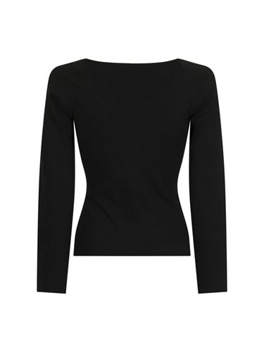 Toppar - Lenora knit blouse – black