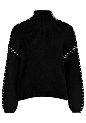 Tröjor/Koftor - Vichoca new knit pullover – Black