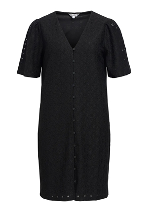 Klänningar - Objlaila v-neck dress – Black Klänningar - Objlaila v-neck dress – Black