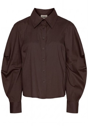 Blusa/Skjortor - Sigga Sleeve Shirt – Dark Brown Blusa/Skjortor - Sigga Sleeve Shirt – Dark Brown