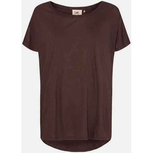 Toppar - Nugga Basic V-neck T-shirt – Dark Brown