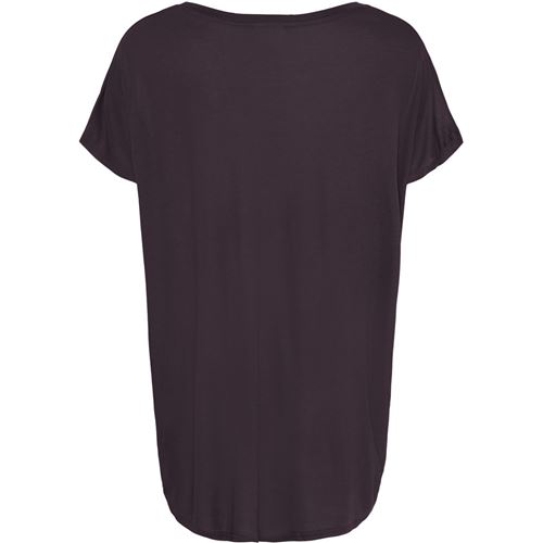 Toppar - Nugga Basic V-neck T-shirt – Aubergine
