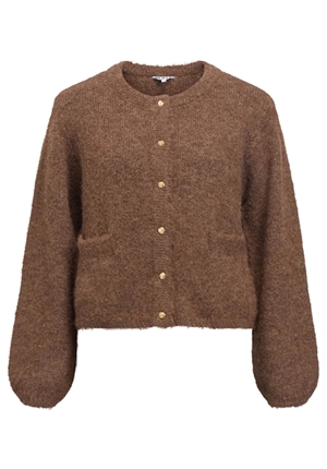Tröjor/Koftor - Objsaggia knit cardigan – Carafe/melange