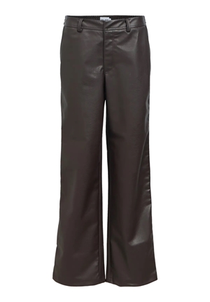 Byxor - Objliva wide pants – Seal brown