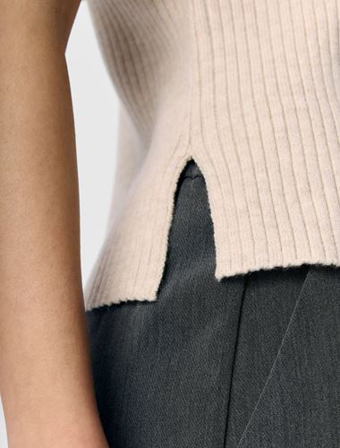 Tröjor/Koftor - Objelva o-neck knit – Humus/White sand