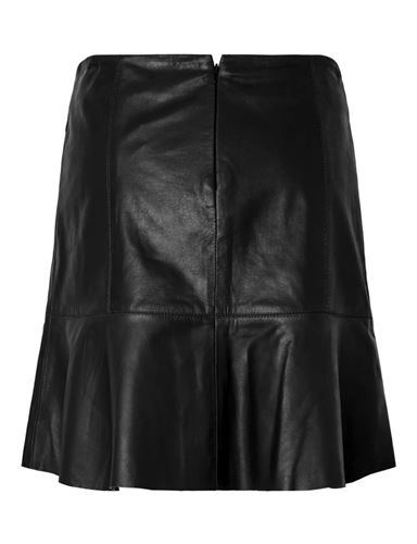Kjolar - Yascolly naplon leather skirt – Black