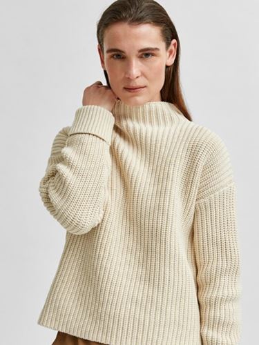 Tröjor/Koftor - Slfselma ls knit pullover – birch