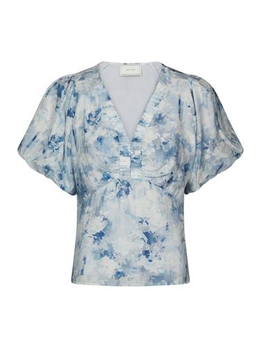 Blusar/Skjortor - Irina floral fusion blouse – Blue