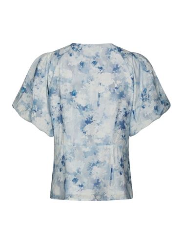 Blusar/Skjortor - Irina floral fusion blouse – Blue