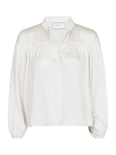 Blusar/Skjortor - Binnet satin blouse – off white