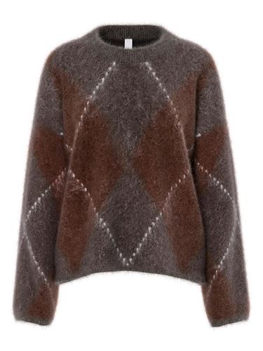 Tröjor/Koftor - Yasargy mohair blend knit pullover – Coffee bean/incence