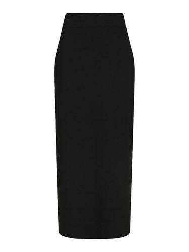 Kjolar - Hansa smooth knit skirt – Black
