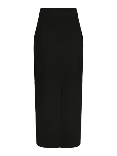 Kjolar - Hansa smooth knit skirt – Black