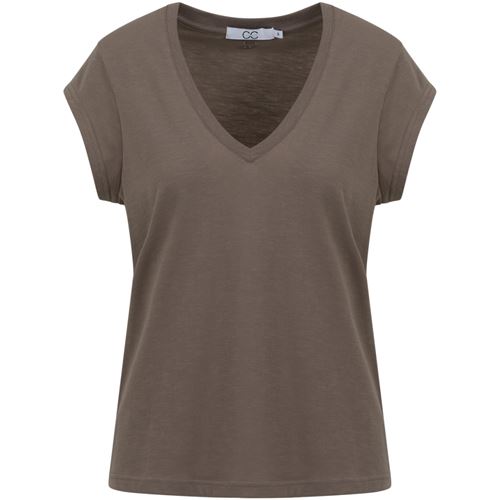 Toppar - CC Heart basic v-neck t-shirt – Dark Mud
