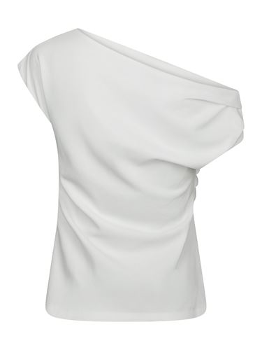 Toppar - Mabelle drapy top – White