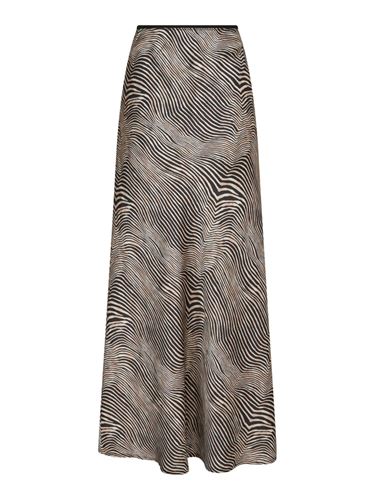 Kjolar - Vicky Floating Wave Skirt – Dark sand