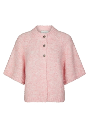 Tröjor/Koftor - Benuta fluffy knit cardigan – Light pink