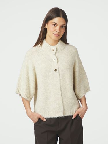 Tröjor/Koftor - Benuta fluffy knit cardigan – Ivory