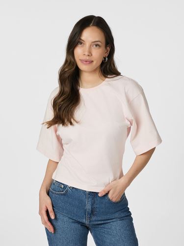 Toppar - Asha boxy tee – Light pink