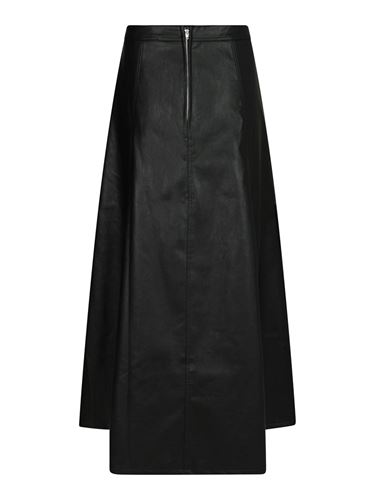 Kjolar - Raya faux leather skirt – Black