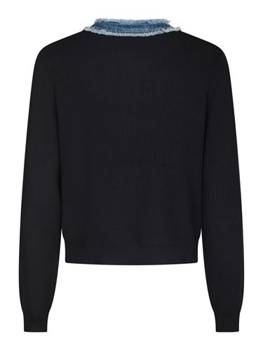 Tröjor/Koftor - Zelma knit denim cardigan – Navy