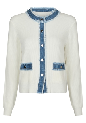 Tröjor/Koftor - Zelma knit denim cardigan – Off white Tröjor/Koftor - Zelma knit denim cardigan – Off white
