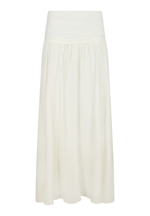 Kjolar - Morien woven maxi skirt – Off white