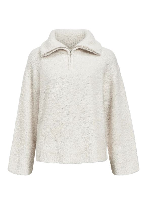 Tröjor/koftor - Objtolatya knit pullover – White sand