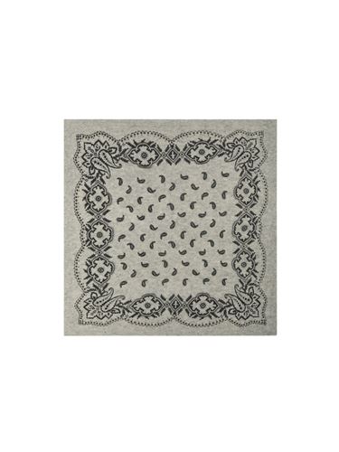 Accessoarer - Adelina paisley knit scarf – Grey melange