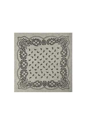 Accessoarer - Adelina paisley knit scarf – Grey melange Accessoarer - Adelina paisley knit scarf – Grey melange
