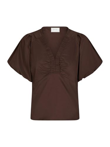 Blusar/skjortor - Irina poplin blouse – Dark brown