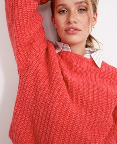 Tröjor/Koftor - Cajsa sweater – Coral pink