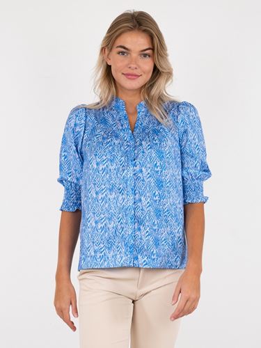 Blusar/Skjortor - Diana ditsy glow blouse – blue