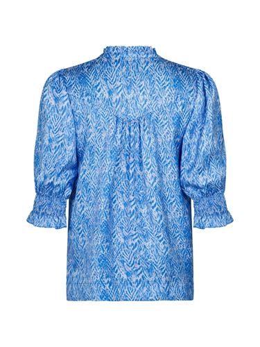 Blusar/Skjortor - Diana ditsy glow blouse – blue