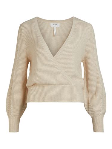 Tröjor/Koftor - objdea knit wrap pullover – sandshell