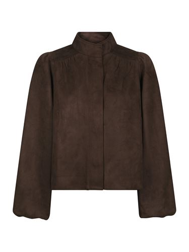 Kavajer/Ytterplagg - Tirsa faux suede jacket – Dark brown