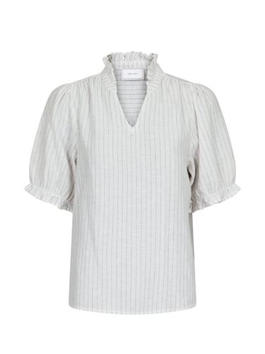 Blusar/skjortor - Odesa simple stripe blouse – Off white