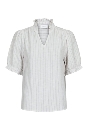 Blusar/skjortor - Odesa simple stripe blouse – Off white