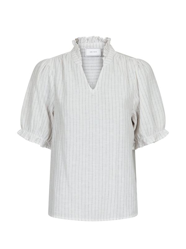 Blusar/skjortor - Odesa simple stripe blouse – Off white
