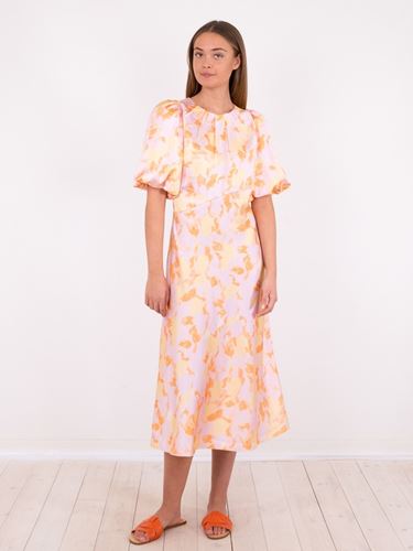 Klänningar - Nenoa flower brush dress – Tangerine