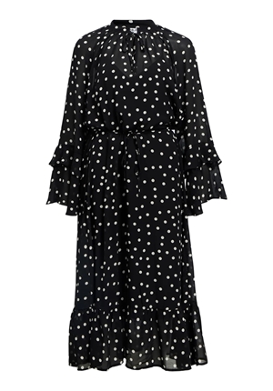 Klänningar - Objgina long dress – Black/white