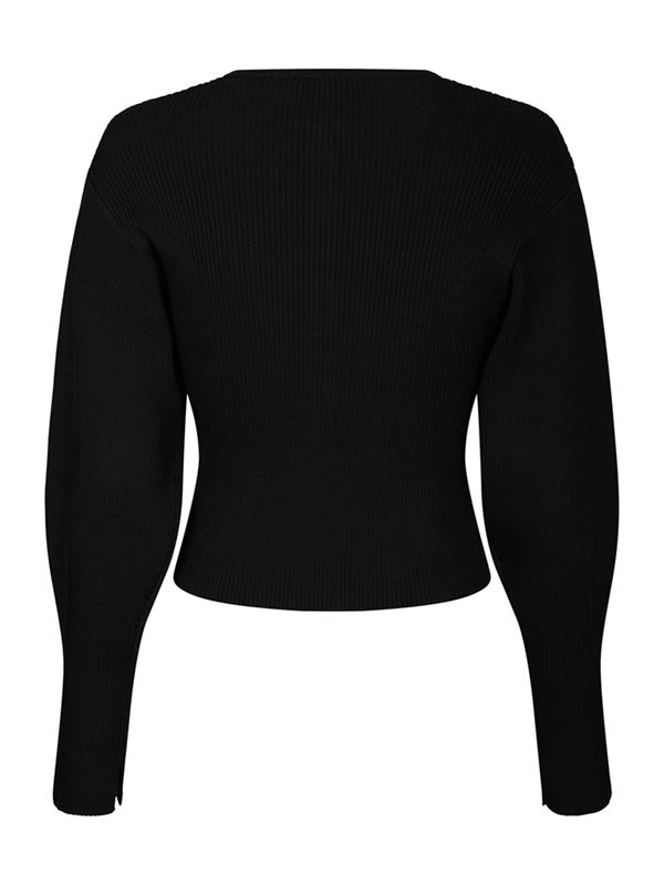 Tröjor/Koftor - Briano Stitch Knit Cardigan – Black