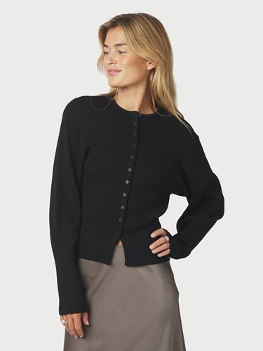 Tröjor/Koftor - Briano Stitch Knit Cardigan – Black