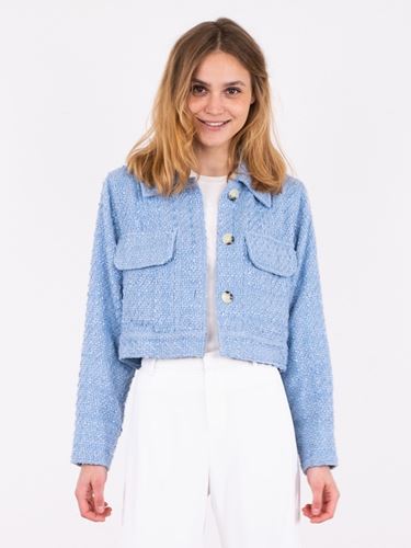 Sherry boucle jacket - light blue