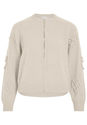 Tröjor/Koftor - Vimerit o-neck bubble knit cardigan – Birch