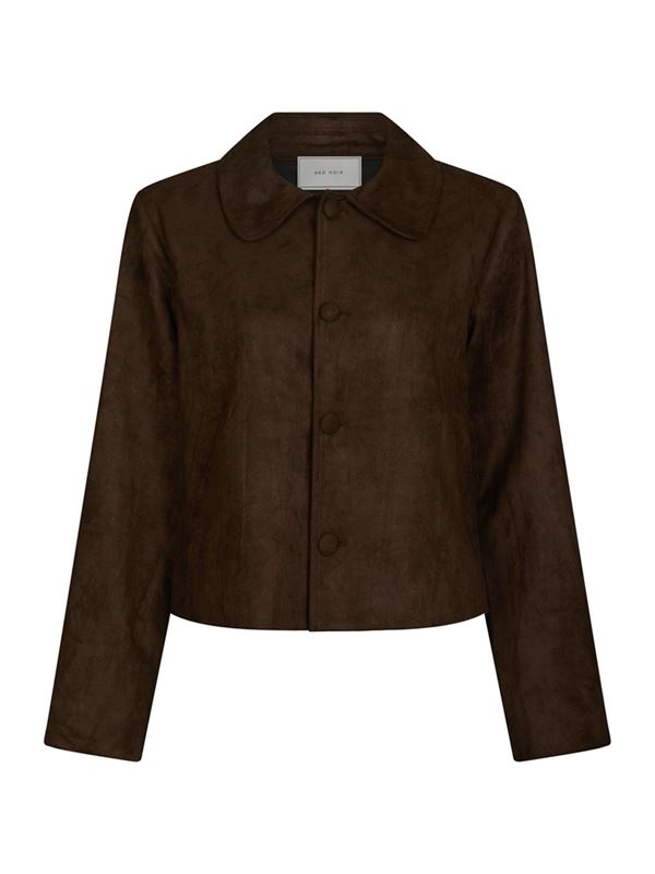 Kavajer/Ytterplagg - Nilo faux suede jacket – Dark Brown