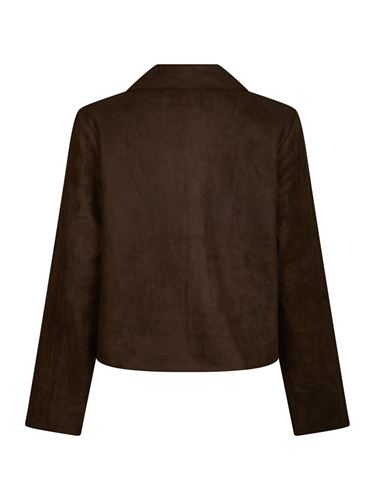 Kavajer/Ytterplagg - Nilo faux suede jacket – Dark Brown