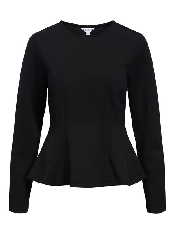 Blusar/Skjortor - Objdorina sculpture top – Black