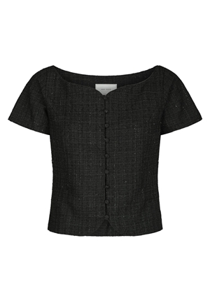 Blusar/Skjortor - Tango Boucle Top – Black